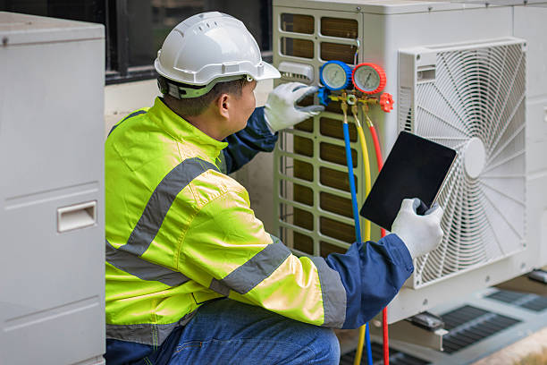 Professional Hvac technician working in Avon, MN